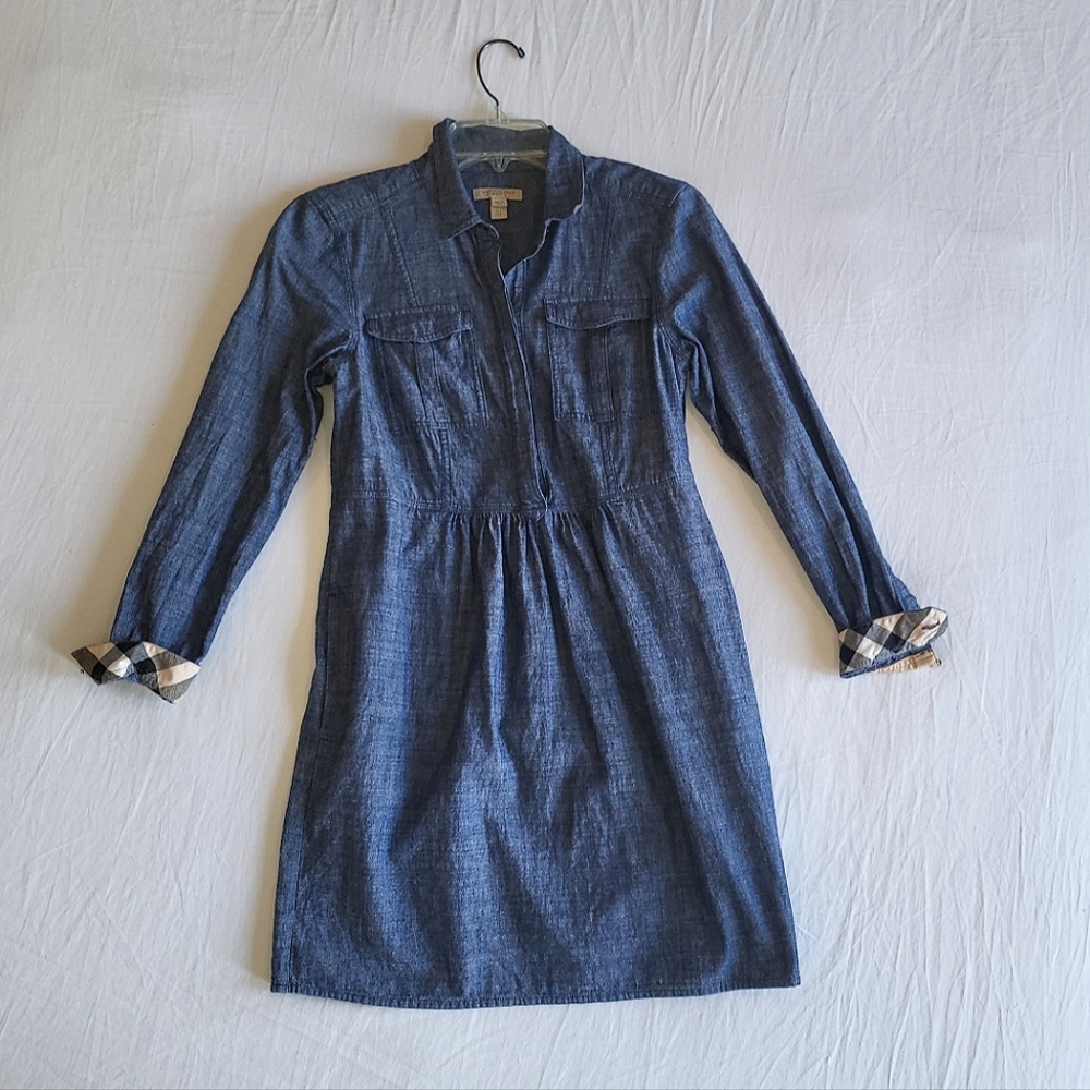 Burberry Brit Blue Mini Denim Dress